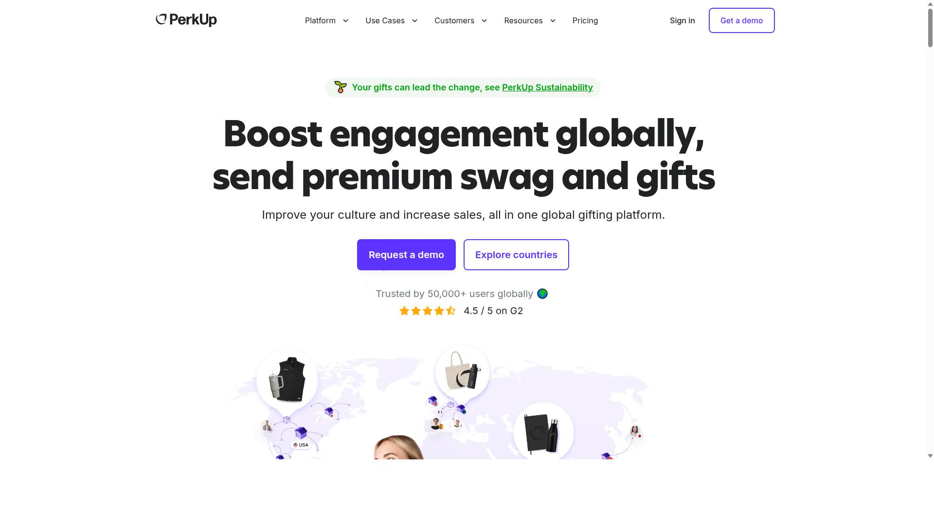 PerkUp website