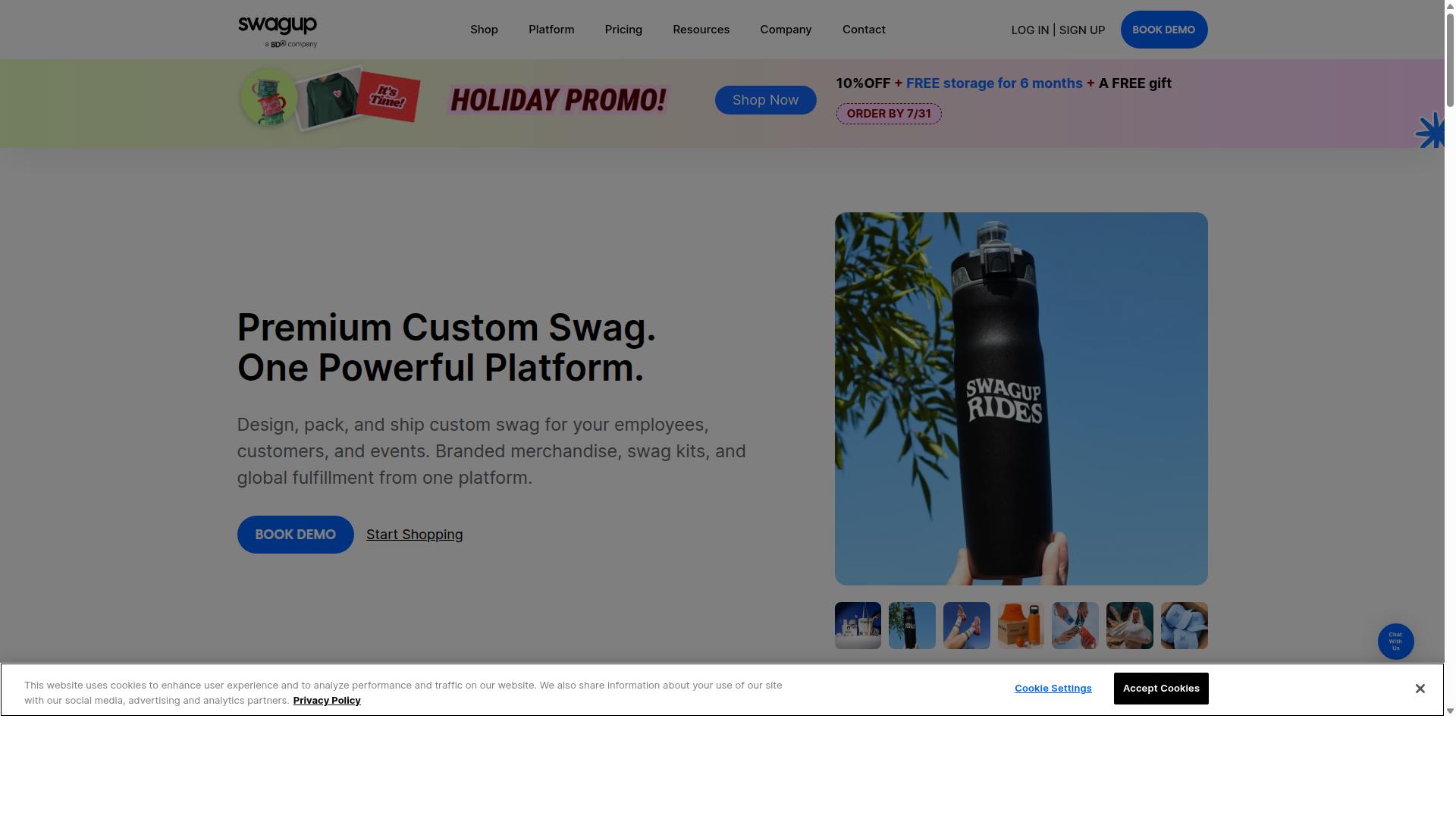 SwagUp website