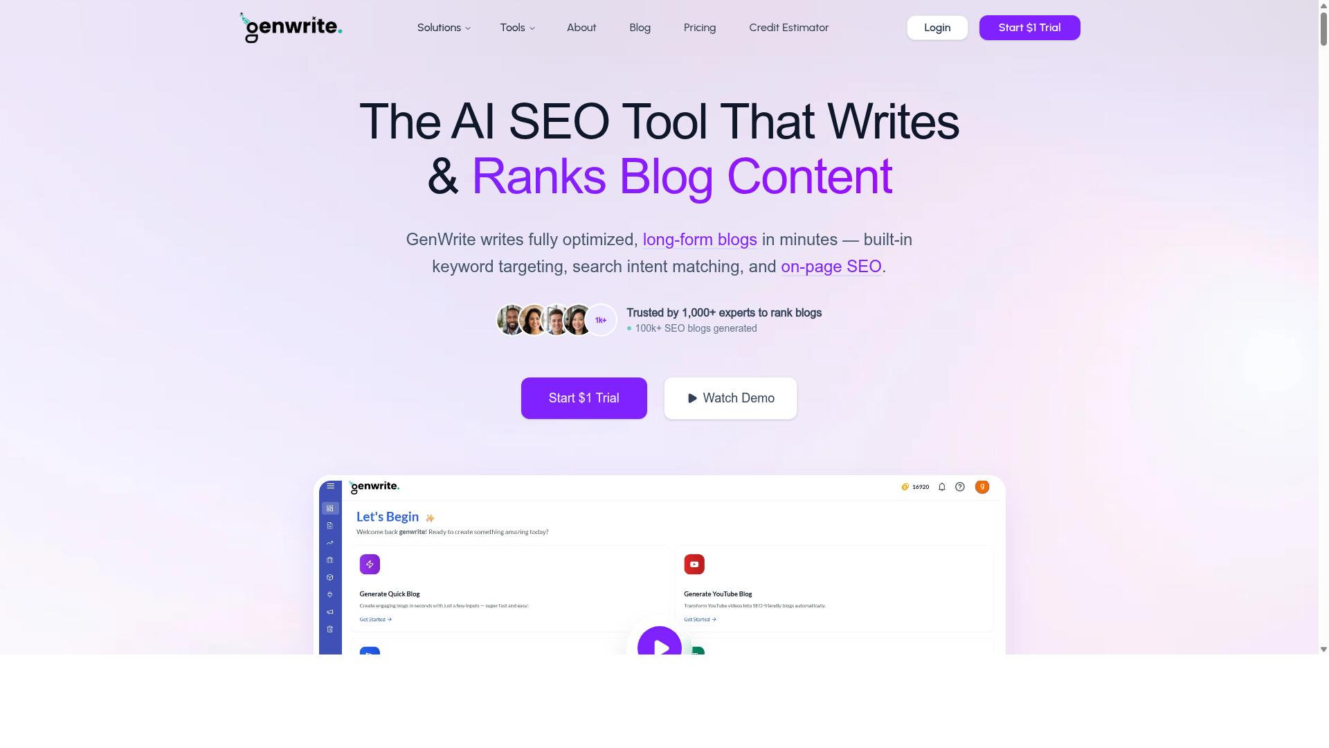 GenWrite website